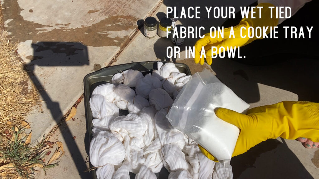 get fabric wet before dyeing