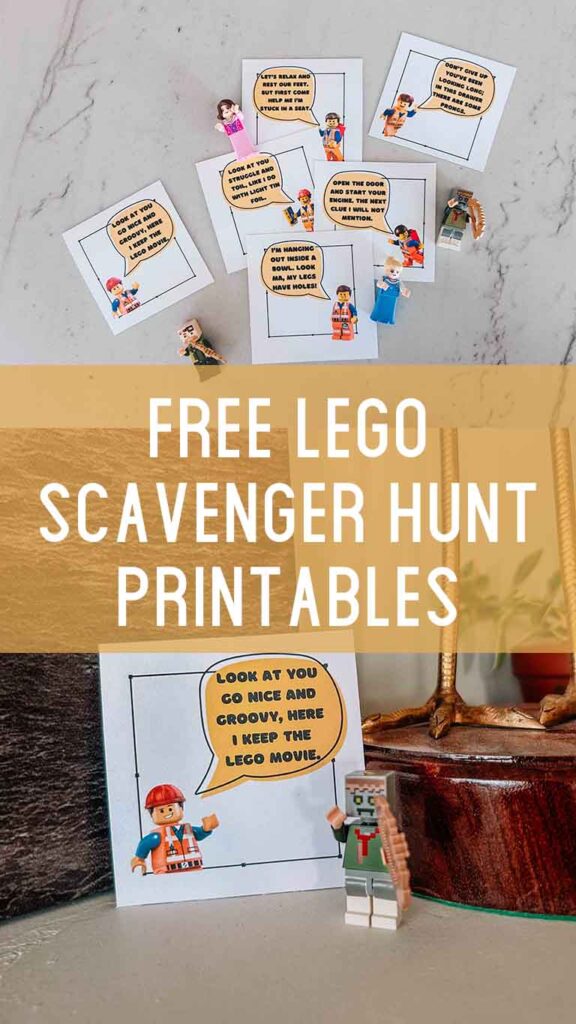This free Lego scavenger hunt printable with 18 clues and a blank page of 6 is going to have all your lego fans giggling and having fun. 