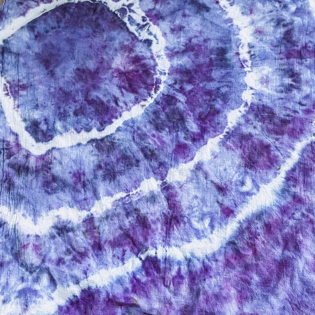 wave fold shibori technique