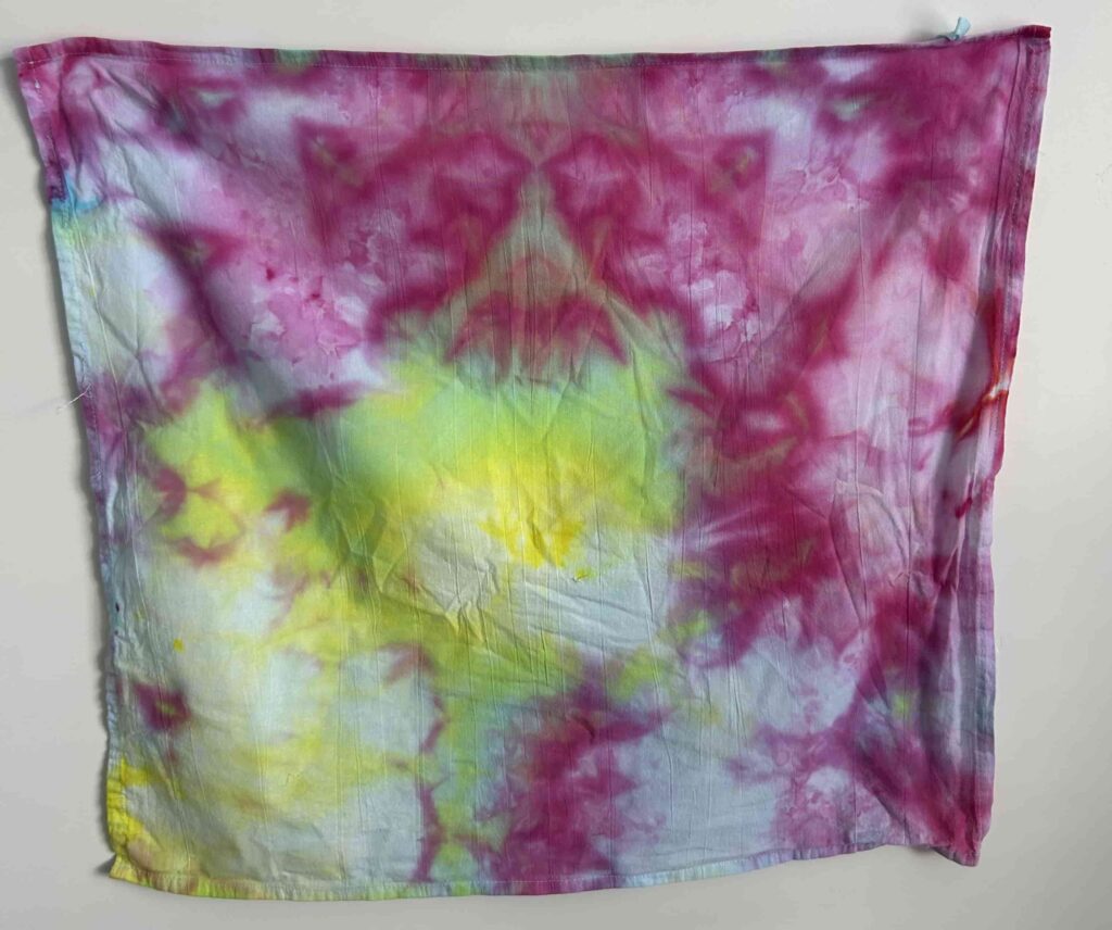 ICE DYED TOWEL USING TULIP TIE DYE KIT
