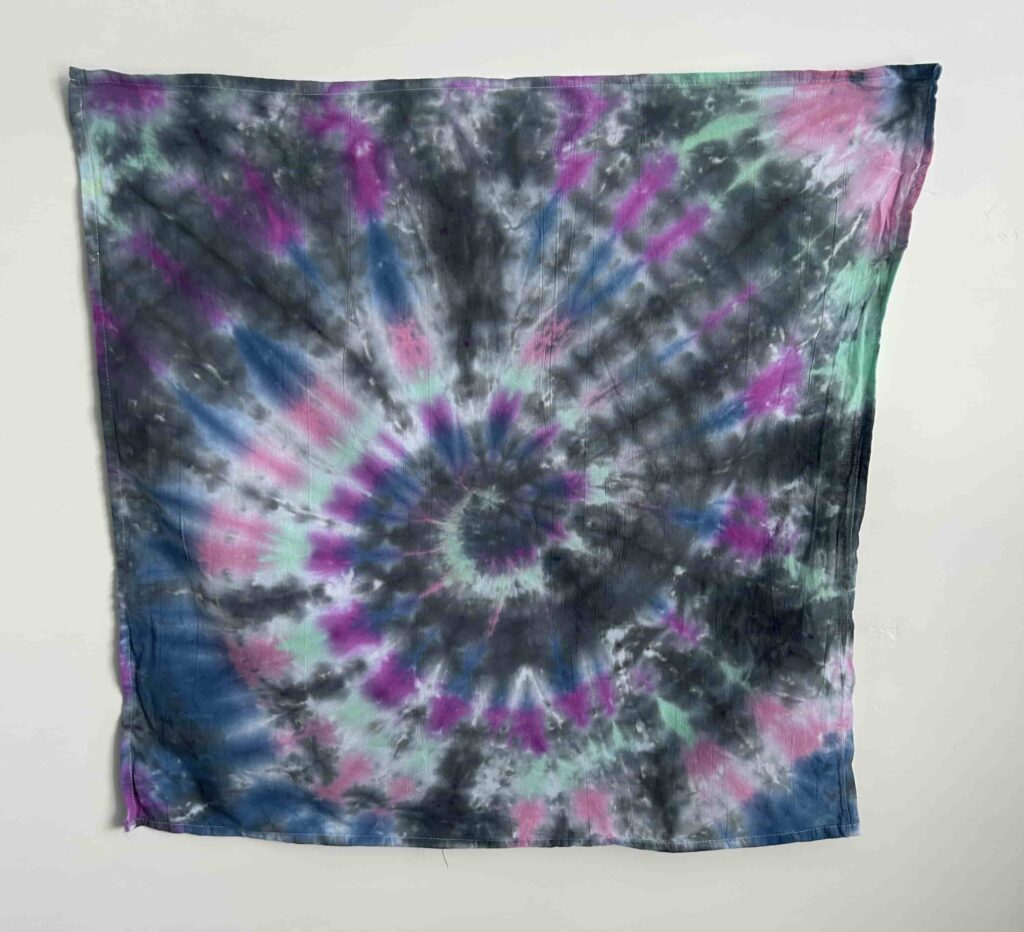 SPIRAL TEST USING TULIP TIE DYE KIT