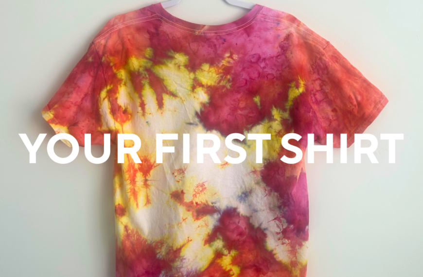 YOUR FIRST ICE DYED TEE SHIRT FEATURED IMAGE OF AN ICE DYED TEE SHIRT