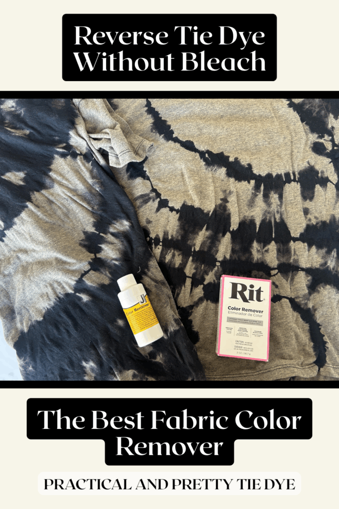 Want to reverse tie dye a shirt without bleach stains or damage? In this side-by-side test, I show you how to use fabric color remover for clean, crisp results. Rit vs Jacquard compared — see which one works best for tie dye projects.
