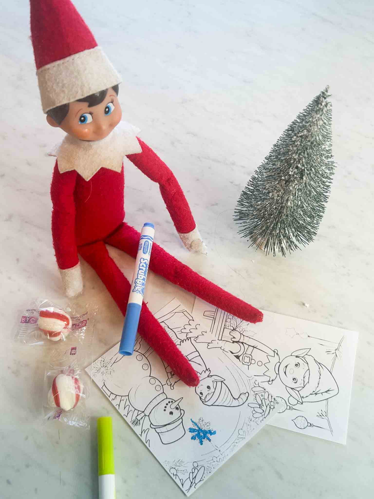 10 Free Elf on the Shelf Coloring Pages (Plus Mini Printables for Your