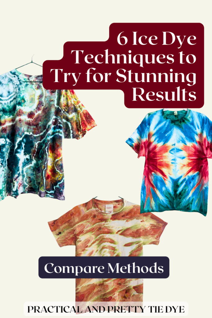 Want to try new ice dye folding techniques? These six creative methods show how your fold can totally transform the results. From geode folds to watercolor scrunches, get inspired and watch them all in action!
