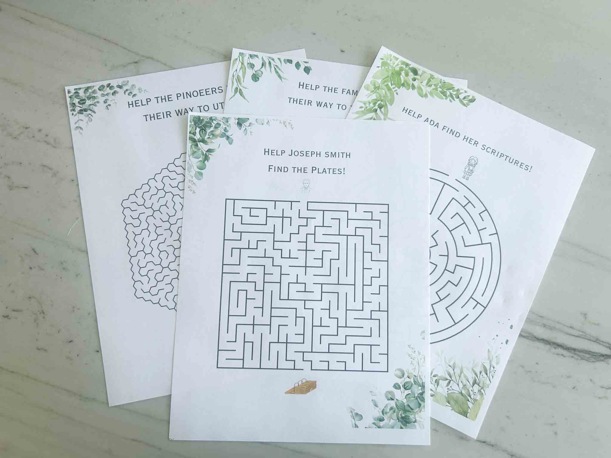Free General Conference Printable Maze Pack (LDS Activity)
