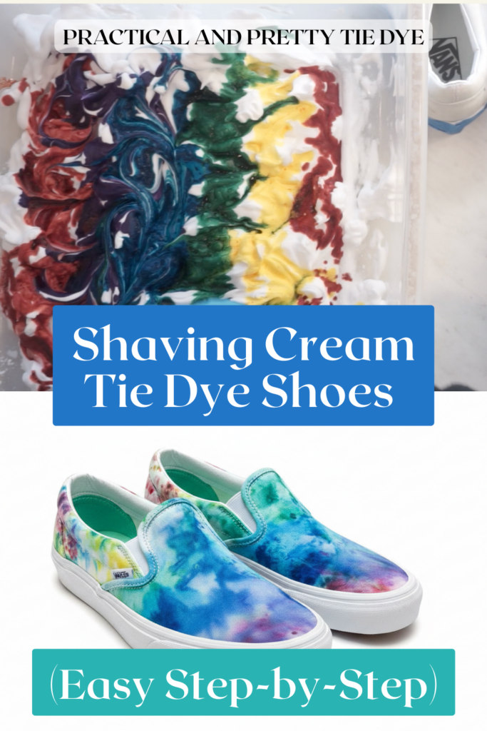 Learn how to make shaving cream tie dye shoes with this easy, beginner-friendly tutorial. Simple supplies, clear steps, and real results on canvas shoes.