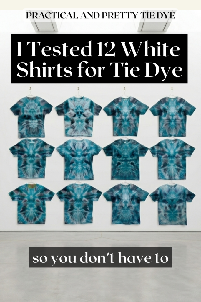 After dyeing 12 popular white t-shirts the exact same way, here is what I learned about which blanks take dye best, run small, and hold up in the wash. Find your perfect tie dye shirt for selling on Etsy, hosting a party, or treating yourself. The full breakdown covers Hanes, Bella and Canvas, Gildan, Comfort Colors, and more.