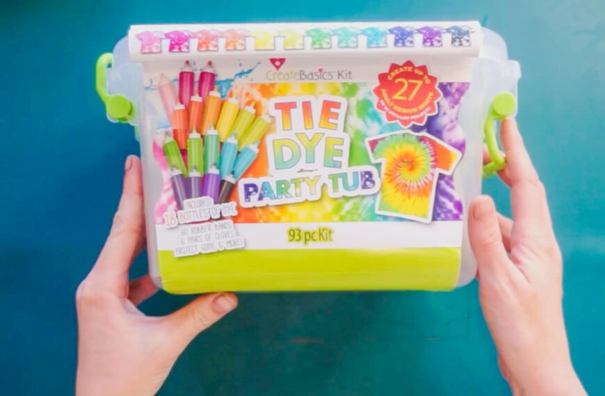 Create Basics 18 bottle tie dye party tub from Walmart shown in original packaging