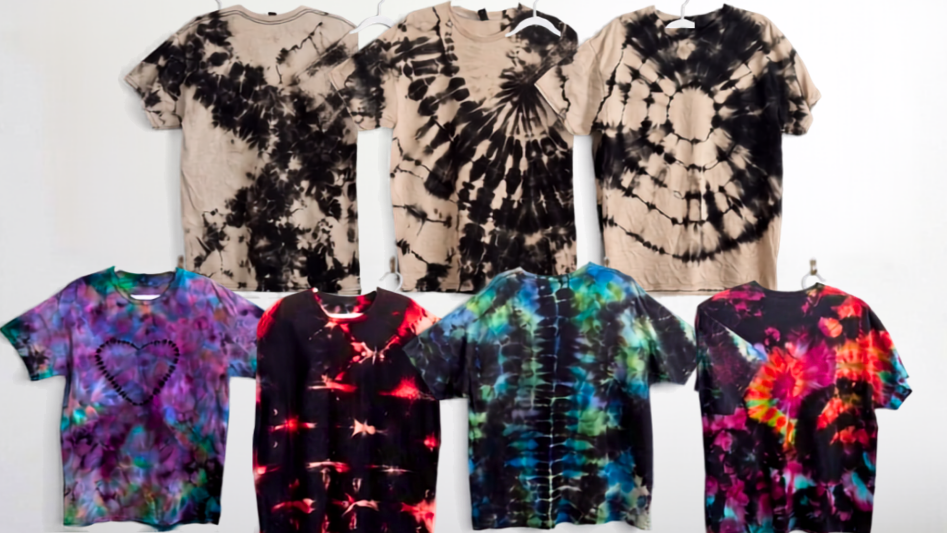 7 Reverse Tie Dye Patterns: Step by Step, Easiest to Hardest